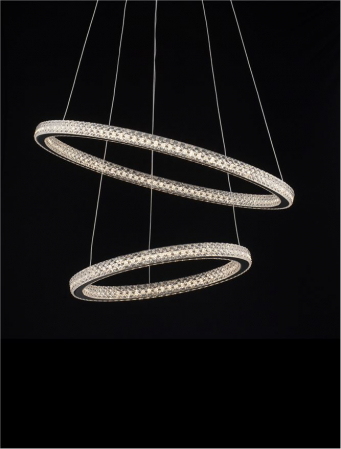 9748159 Lustra Nova Luce GINEVRA LED 54W 3350lm 3000K Aluminium & Acrylic Sandy Black Dimabil Triac IP20 [9]