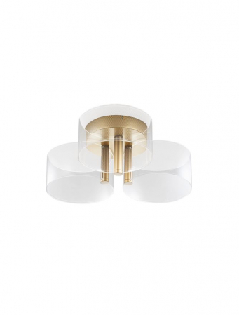 ILUMINAT INTERIOR - 9756711 Lustra Nova Luce GATLIN LED 21W 950lm 3000K Metal & Acrylic  Brass Gold Nedimabil IP20