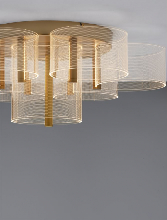 9756713 Lustra Nova Luce GATLIN LED 41W 2116lm 3000K Metal & Acrylic  Brass Gold Dimabil Triac IP20 [4]