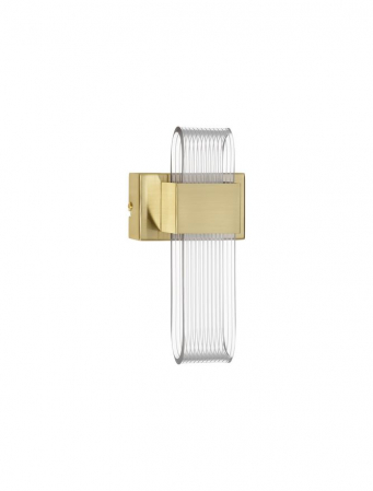 ILUMINAT INTERIOR - 9756716 Aplica Nova Luce ARGO LED 10W 413lm 3000K Metal & Acrylic  Brass Gold Nedimabil IP20