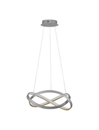 Lustre - 9756718 Lustra Nova Luce ODREY LED 40W 2033lm 3500K Aluminium & Acrylic Sandy Silver & Gold Dimabil CCT IP20