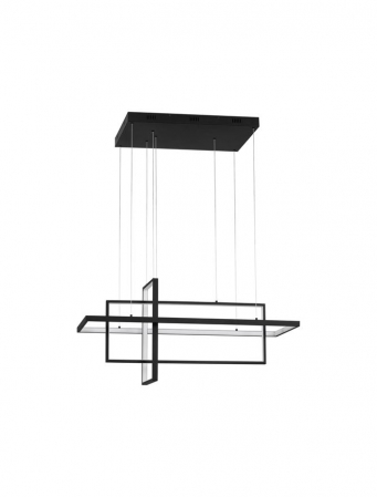 9756719 Lustra Nova Luce CLEA LED 59W 2129lm 2700-3500-5000K Aluminium & Acrylic Sandy Black Dimabil CCT IP20