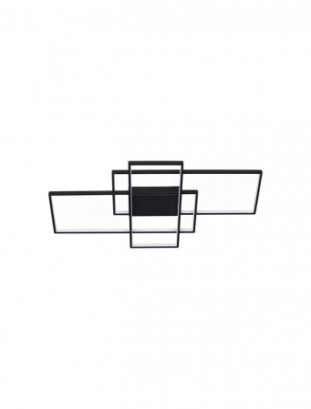 9756720 Plafoniera Nova Luce CLEA LED 58W 3455lm 2700-3500-5000K Aluminium & Acrylic Sandy Black Dimabil CCT IP20 [0]