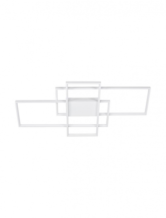 9756721 Plafoniera Nova Luce CLEA LED 58W 3455lm 2700-3500-5000K Aluminium & Acrylic Sandy White Dimabil CCT IP20