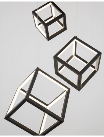 9818231 Suspensie Nova Luce GABBIA LED 110W 8250lm 3000K IP20 Aluminiu/Silicon Sandy Black NOVALUCE [5]