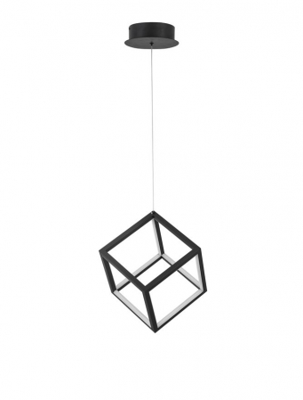 Pendule - 9818251 Pendul Nova Luce GABBIA LED 45W 3375lm 3000K Aluminium & Silicone Sandy Black Dimabil Triac IP20