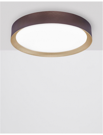 9818451 Plafoniera Nova Luce LUTON LED 47W 3525lm 3000K Aluminium Coffee Brown Nedimabil IP20 [2]
