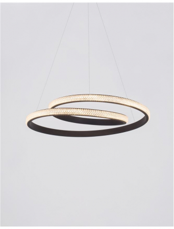 9818511 Suspensie Nova Luce GRANIA LED 25W 1900lm 3000K IP20 Aluminiu/Acril Sandy Black [2]