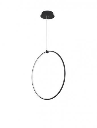 Moderne - 9820591 Suspensie Nova Luce RING LED 28W 1600lm 3000K IP20 Aluminiu/Acril Sandy Black