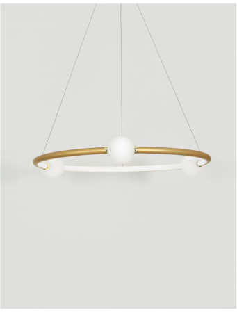 9820600 Suspensie Nova Luce CELIA LED 36W 2036lm 3000K IP20 Aluminiu Sticla Satin Gold [3]