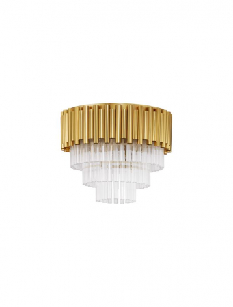 Cristal - 9824078 Lustra Nova Luce MAGNOLIA E14 5x5W   Aluminium & Crystal Gold  IP20