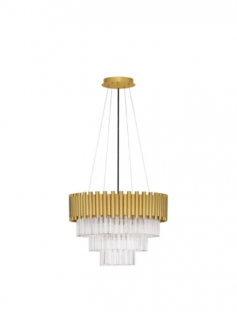 Cristal - 9824081 Lustra Nova Luce MAGNOLIA E14 6x5W   Aluminium & Crystal Gold  IP20