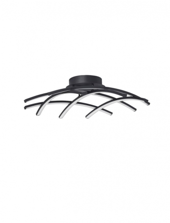 Moderne - 9848136 Plafoniera Nova Luce NARVI LED 36W 1800lm 3000K IP20 Aluminiu/Acril Sandy Black