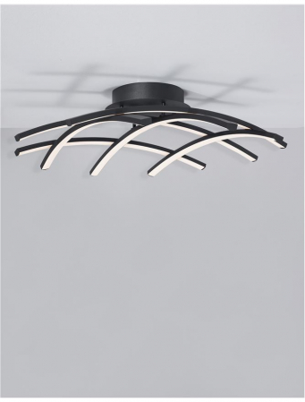 9848136 Plafoniera Nova Luce NARVI LED 36W 1800lm 3000K IP20 Aluminiu/Acril Sandy Black [2]