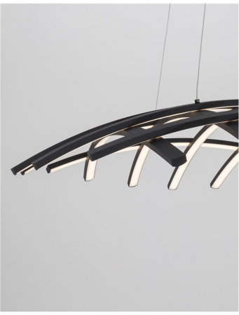 9848138 Suspensie Nova Luce NARVI LED 83W 4000lm 3000K IP20 Aluminiu/Acril Sandy Black [3]