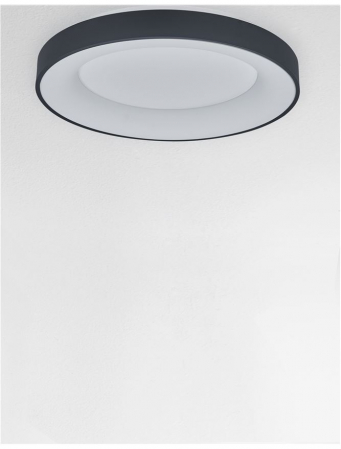 9853042 Plafoniera Nova Luce RANDO SMART LED 50W 2864lm 3000K Aluminium & Acrylic Sandy Black Dimabil CCT IP20 [3]