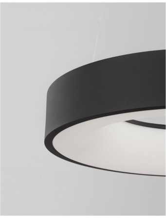 9853044 Lustra Nova Luce RANDO SMART LED 50W 2864lm 3000K Aluminium & Acrylic Sandy Black Dimabil CCT IP20 [5]