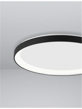 9853672 Plafoniera Nova Luce PERTINO LED 30W 1785lm 3000K Aluminium & Acrylic Sandy Black Dimabil Triac IP20 [4]