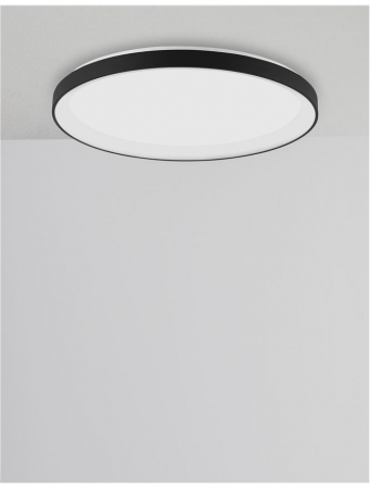 9853674 Plafoniera Nova Luce PERTINO LED 40W 2554lm 3000K Aluminium & Acrylic Sandy Black Dimabil Triac IP20 [3]
