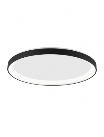 Moderne - 9853674 Plafoniera Nova Luce PERTINO LED 40W 2554lm 3000K Aluminium & Acrylic Sandy Black Dimabil Triac IP20