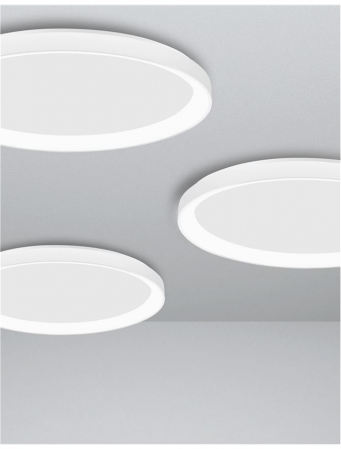 9853675 Plafoniera Nova Luce PERTINO LED 50W 3134lm 3000K Aluminium & Acrylic Sandy White Dimabil Triac IP20 [4]