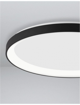 9853676 Plafoniera Nova Luce PERTINO LED 50W 3134lm 3000K Aluminium & Acrylic Sandy Black Dimabil Triac IP20 [5]