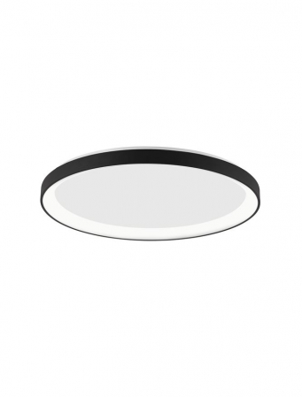 Plafoniere - 9853676 Plafoniera Nova Luce PERTINO LED 50W 3134lm 3000K Aluminium & Acrylic Sandy Black Dimabil Triac IP20