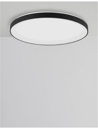 9853676 Plafoniera Nova Luce PERTINO LED 50W 3134lm 3000K Aluminium & Acrylic Sandy Black Dimabil Triac IP20 [3]