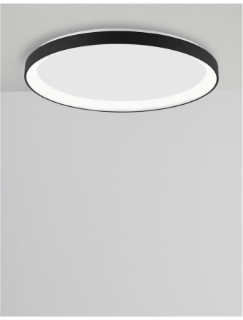 9853676 Plafoniera Nova Luce PERTINO LED 50W 3134lm 3000K Aluminium & Acrylic Sandy Black Dimabil Triac IP20 [2]