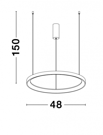 9853681 Suspensie Nova Luce PERTINO LED 38W 2280lm 3000K IP20 Aluminiu/Acril Sandy White [2]