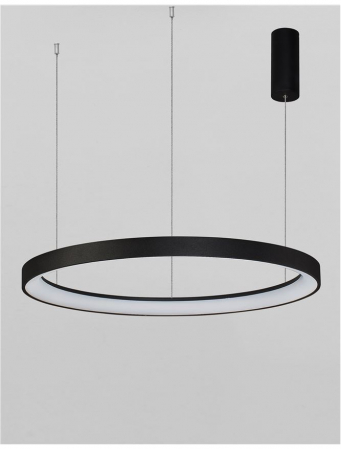 9853686 Suspensie Nova Luce PERTINO LED 60W 3600lm 3000K IP20 Aluminiu/Acril Sandy Black [2]