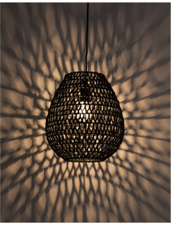 9858713 Pendul Nova Luce GRIFFIN E27 1x12W   Paper Black  IP20 [7]