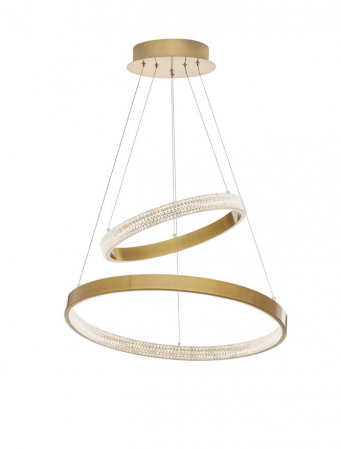 9862852 Suspensie Nova Luce PRESTON LED 60W 3113lm 3000K IP20 Aluminiu/Acril  Antique Gold Brass [1]
