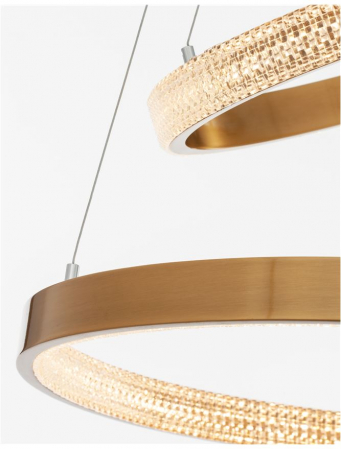 9862852 Suspensie Nova Luce PRESTON LED 60W 3113lm 3000K IP20 Aluminiu/Acril  Antique Gold Brass [4]