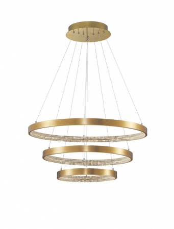 9862853 Suspensie Nova Luce PRESTON LED 112W 4731lm 3000K IP20 Aluminiu/Acril  Antique Gold Brass NOVALUCE [1]