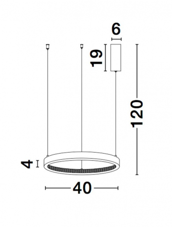 9865140 Suspensie Nova Luce PRESTON LED 25W 1800lm 3000K IP20 Aluminiu/Acril Sandy Black [6]