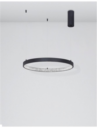 9865160 Suspensie Nova Luce PRESTON LED 37W 2264lm 3000K IP20 Aluminiu/Acril Sandy Black [2]
