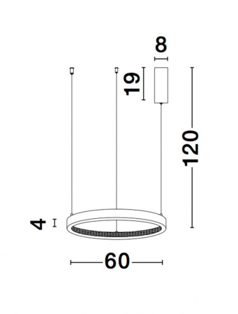 9865160 Suspensie Nova Luce PRESTON LED 37W 2264lm 3000K IP20 Aluminiu/Acril Sandy Black [5]