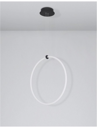 9892163 Suspensie Nova Luce GIRDINO LED 30W 2700lm 3000K IP20 Aluminiu/Acril Sandy Black [1]