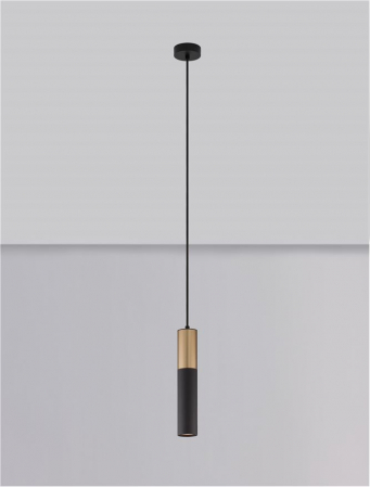 9911523 Pendul Nova Luce PONGO GU10 1x10W   Aluminium Sandy Black & Gold  IP20 [2]