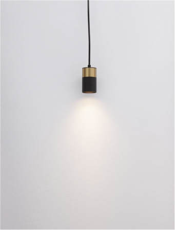 9911524 Pendul Nova Luce PONGO GU10 1x10W   Aluminium Sandy Black & Gold  IP20 [3]