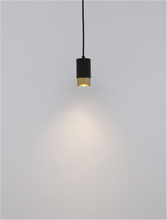 9911526 Pendul Nova Luce PONGO GU10 1x10W   Aluminium Sandy Black & Gold  IP20 [3]