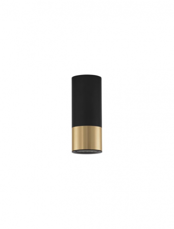 ILUMINAT - 9911528 Spot Aplicat Nova Luce PICTO GU10 1x10W   Aluminium Sandy Black & Gold  IP20