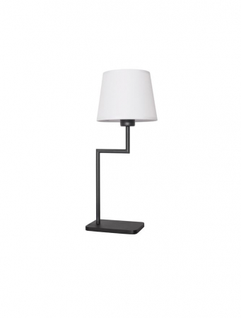 ILUMINAT INTERIOR - 9919152 Veioza Nova Luce SAVONA E27 1x12W Aluminium & Fabric Shade Sandy Black IP20