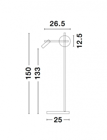 9919532 Lampadar Nova Luce JOLINE LED 9W 650lm 3000K IP20 Glass/Metal Sandy Black White Opal [6]