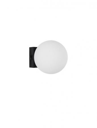 ILUMINAT - 9919601 Aplica Nova Luce JOLINE LED 6W 445lm 3200K Metal/Aluminium & Opal Glass Sandy Black Nedimabil IP20
