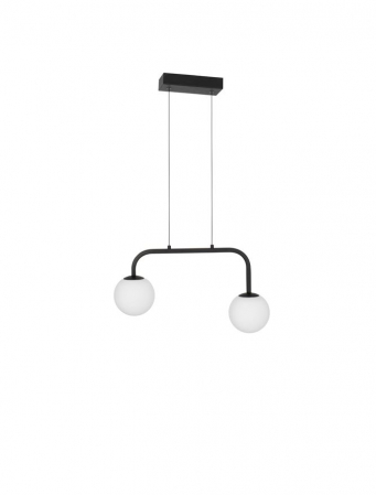 Lustre - 9919602 Suspensie Nova Luce JOLINE LED 16W 1030lm 3000K IP20 Glass/Metal Sandy Black White Opal