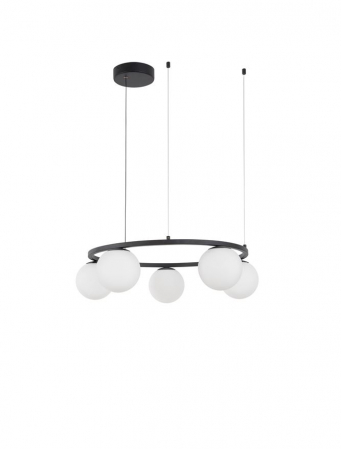 Lustre - 9919603 Suspensie Nova Luce JOLINE LED 40W 2580lm 3200K IP20 Aluminiu & Sticla Sandy Black Opal NOVALUCE