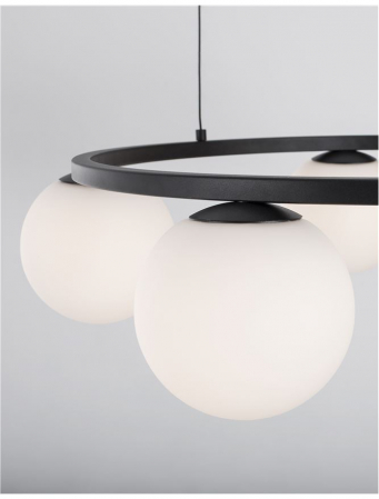 9919603 Suspensie Nova Luce JOLINE LED 40W 2580lm 3200K IP20 Aluminiu & Sticla Sandy Black Opal NOVALUCE [2]