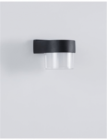 9925665 Aplica Nova Luce DARF LED 5W 420lm 3000K IP65 Aluminium ABS Diffuser Sandy Black CRI>80 Beam Angle 104° Light Down [2]